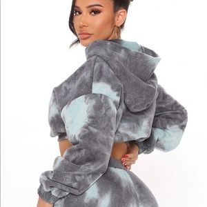 TIE DYE FLEECE HOODIE